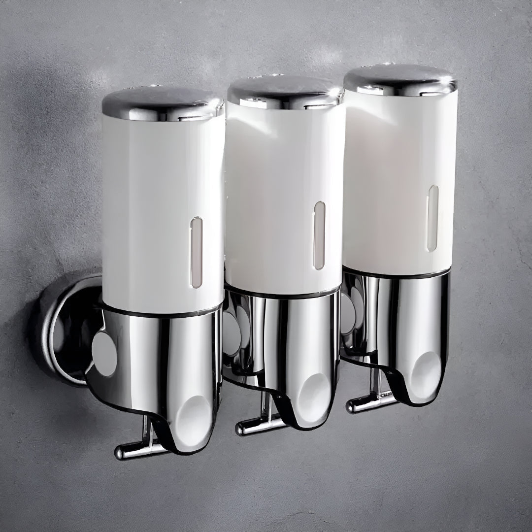 Zeeppompje Wandmontage Messing met Pompje 500ml Goud Zwart Chroom voor Badkamer Keuken Toiletruimte Stijlvol | Sansoti