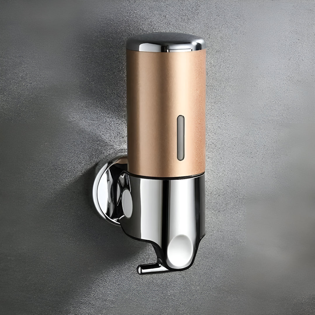 Zeeppompje Wandmontage Messing met Pompje 500ml Goud Zwart Chroom voor Badkamer Keuken Toiletruimte Stijlvol | Sansoti