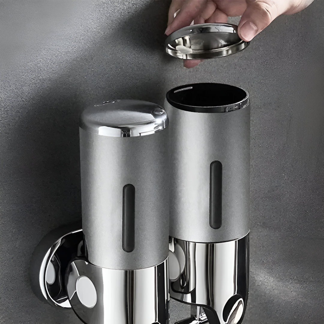 Zeeppompje Wandmontage Messing met Pompje 500ml Goud Zwart Chroom voor Badkamer Keuken Toiletruimte Stijlvol | Sansoti