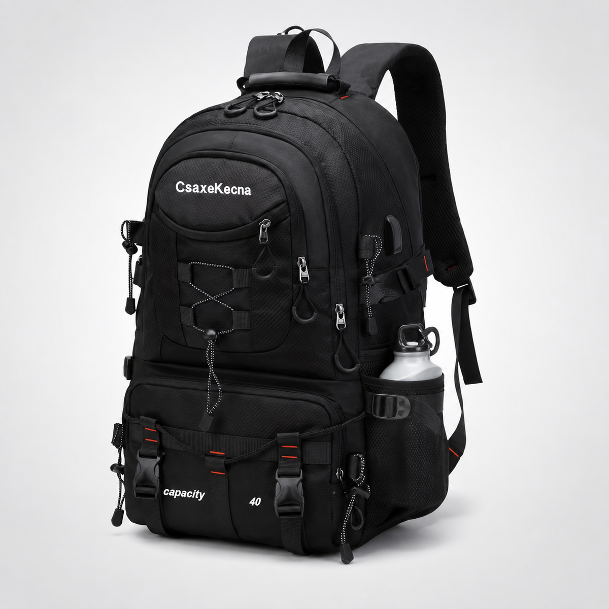 Trekkingtas 40 Liter met USB-Poort Ergonomisch Waterdicht voor Wandelen Bergtouren Outdoor Camping Reizen | Sansoti