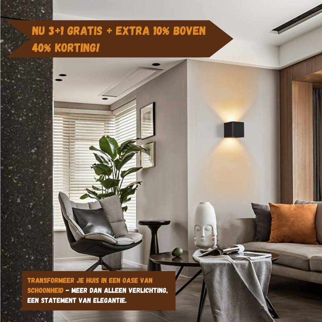 Draadloze Wandlamp met Sensor & USB Oplaadbaar – LED Sfeerverlichting voor Gang, Slaapkamer, Kast & Trap | Instelbare Lichtmodi | Sansoti