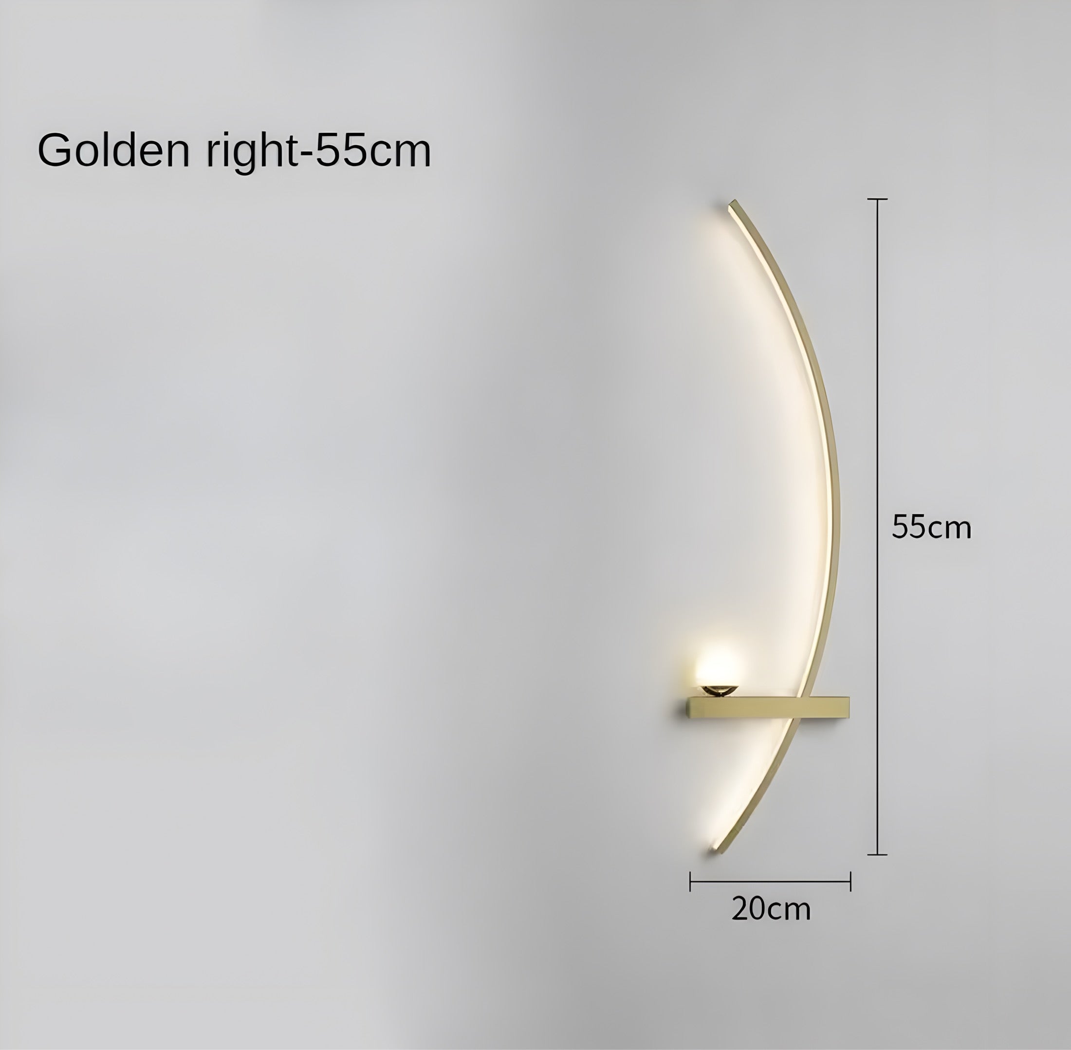 Moderne LED-Wandleuchte mit gebogenem Design und dimmbarer Beleuchtung für Schlaf- und Wohnzimmer | Restfield