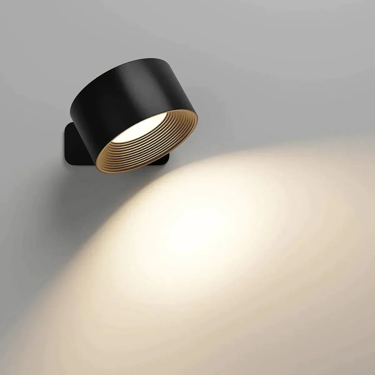 Draadloze Wandlamp Verstelbaar 360° LED Oplaadbaar USB Leeslamp Slaapkamer Woonkamer Hal Batterij Dimbaar | Sansoti