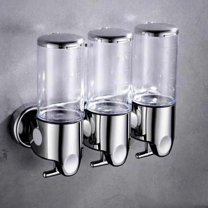 Wall-Mounted Soap Dispenser Stainless Steel Modern Design for Bathroom and Kitchen | Sansoti