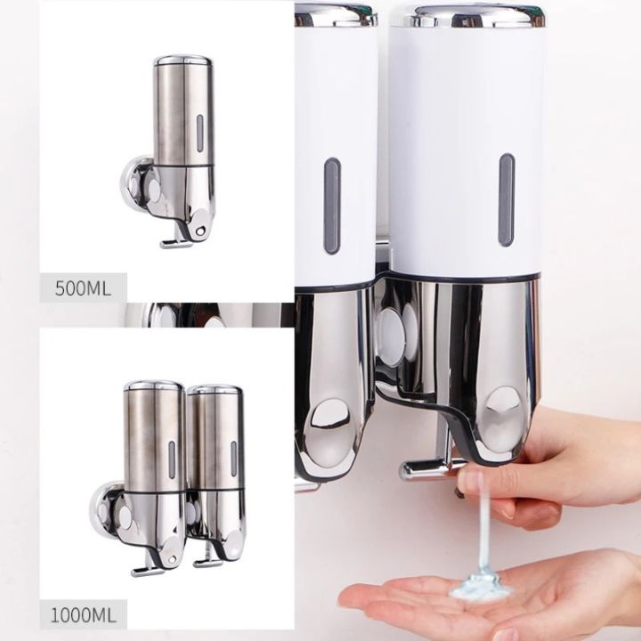 Wall-Mounted Soap Dispenser Stainless Steel Modern Design for Bathroom and Kitchen | Sansoti