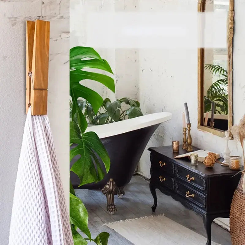 Wandhaak Knijper Hout Handdoekhouder Deur Natuurlijk Design Badkamer Kinderkamer | Sansoti