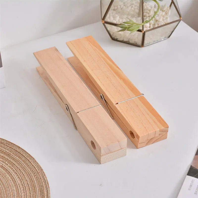 Wandhaak Knijper Hout Handdoekhouder Deur Natuurlijk Design Badkamer Kinderkamer | Sansoti