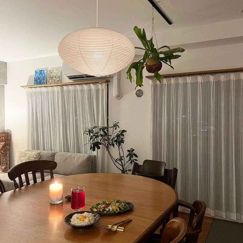 Handgemaakte Washi Papieren Hanglamp – Japans Design met E26/E27 Fitting – Zachte Verlichting voor Woonkamer, Slaapkamer & Eetkamer – Met Montagehaakjes | Sansoti