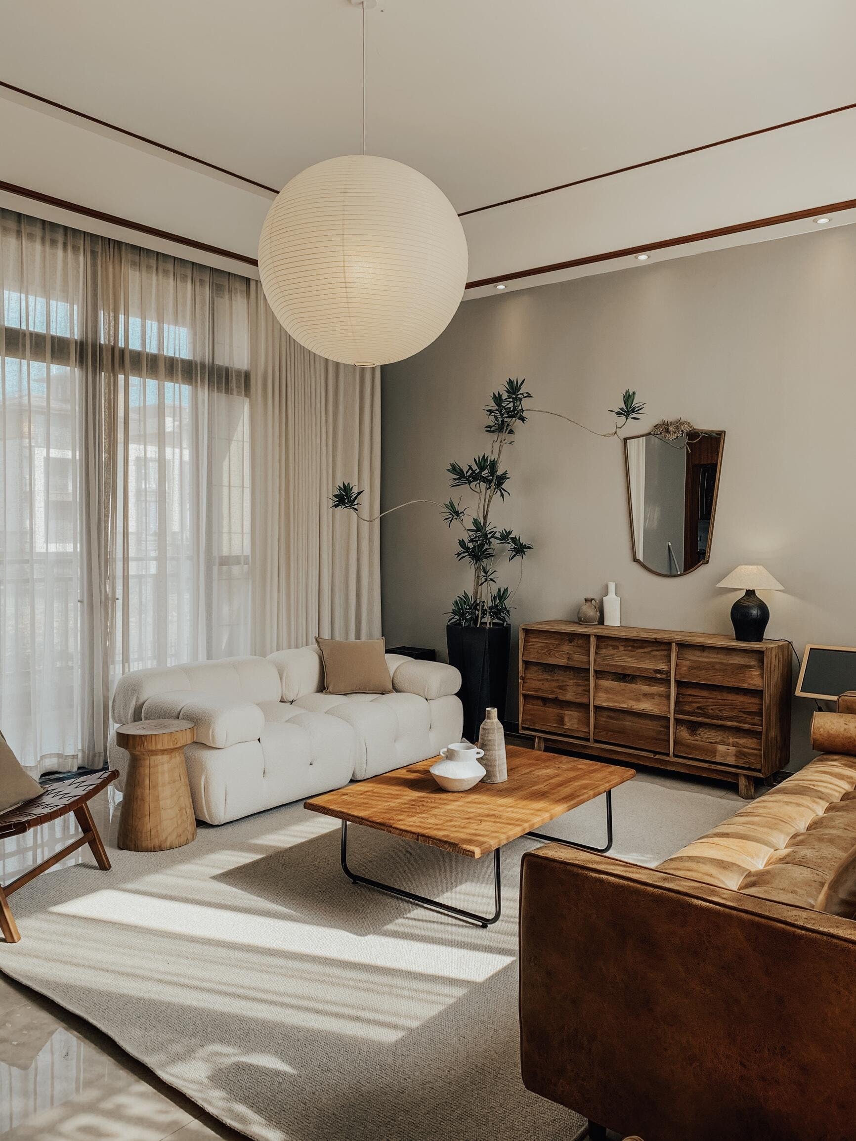 Japanse Mulberry Paper Hanglamp — Handgemaakte Washi Lampenkap Bol Sfeerverlichting | Sansoti