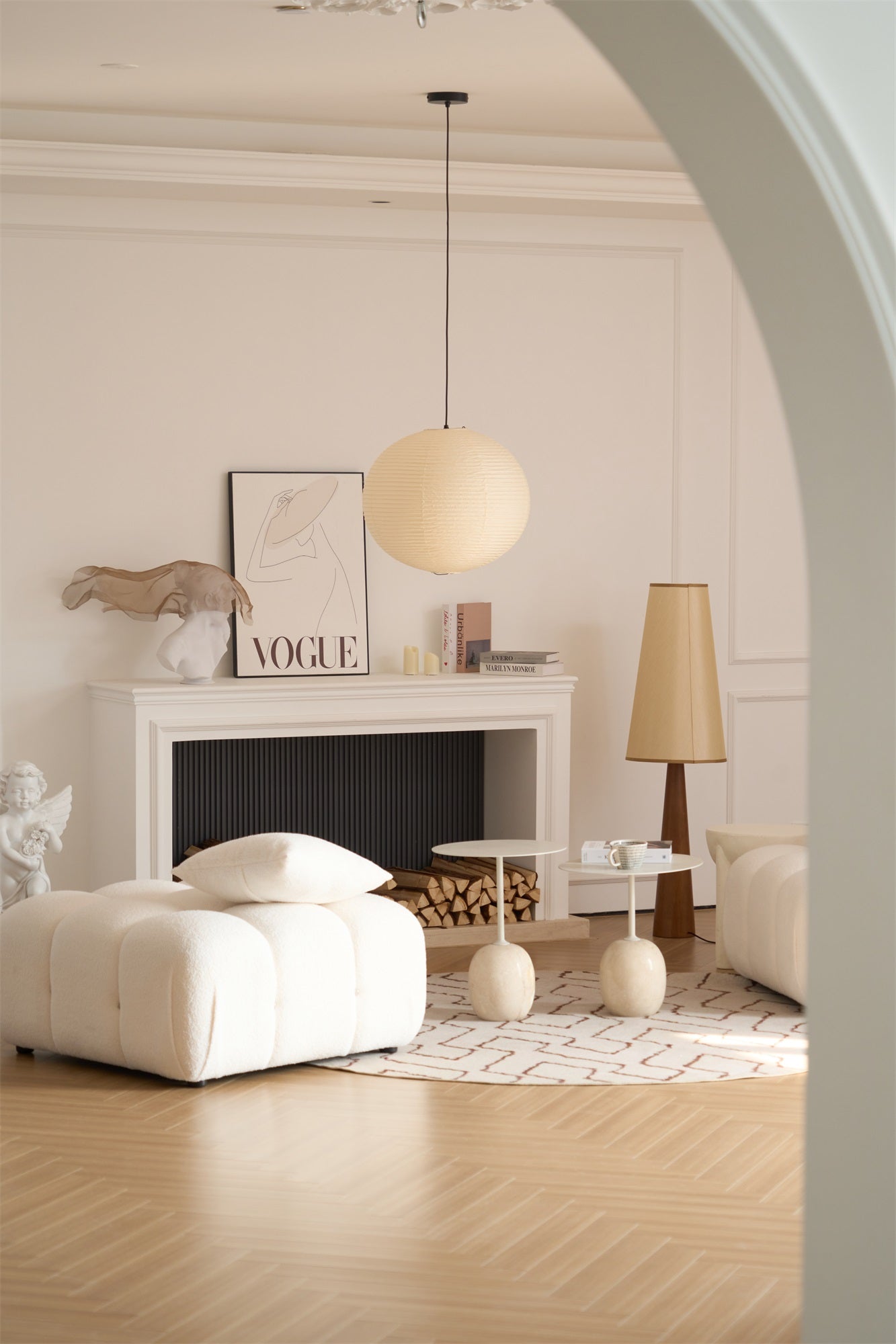 Japanse Mulberry Paper Hanglamp — Handgemaakte Washi Lampenkap Bol Sfeerverlichting | Sansoti