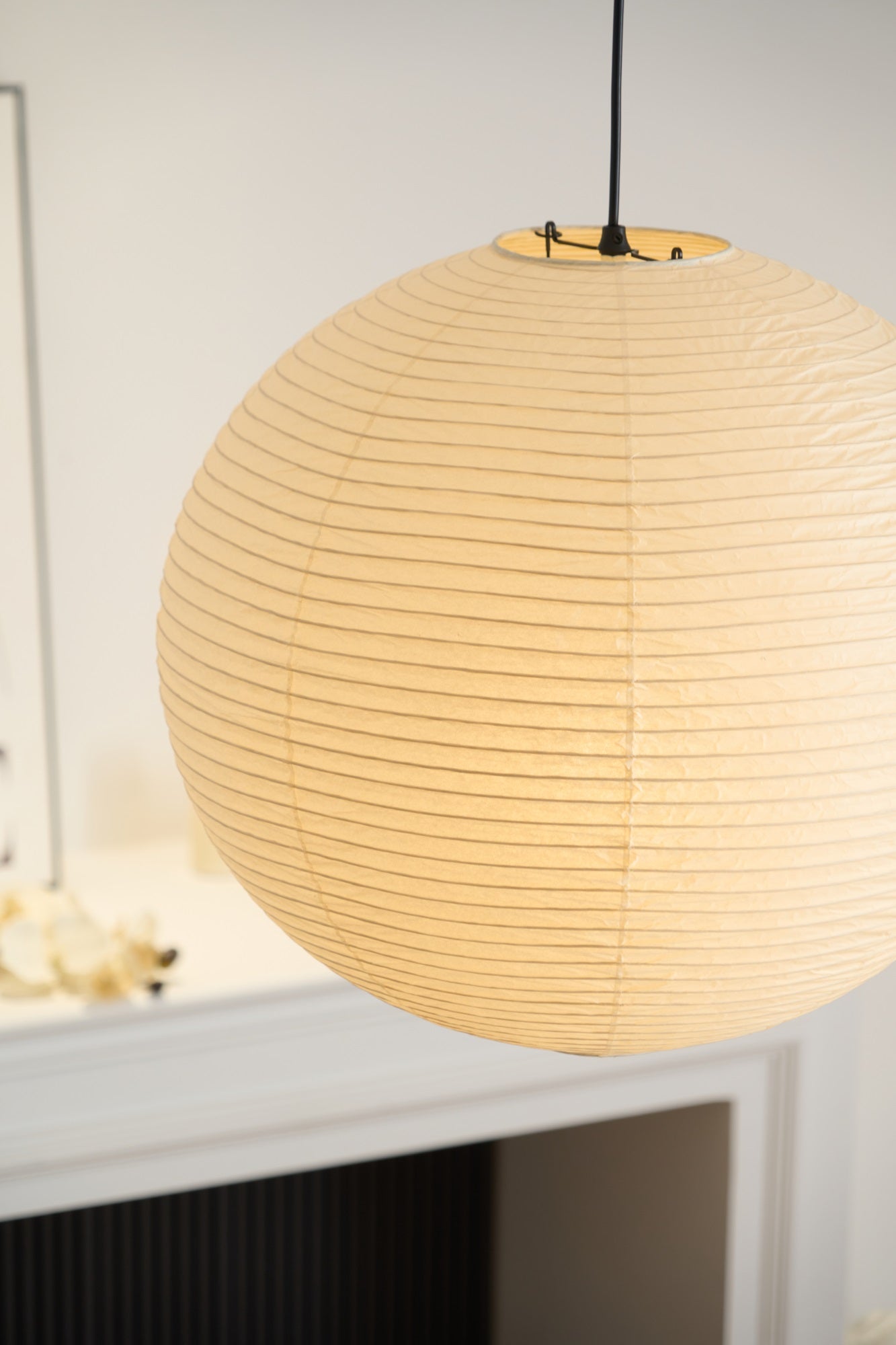 Japanse Mulberry Paper Hanglamp — Handgemaakte Washi Lampenkap Bol Sfeerverlichting | Sansoti
