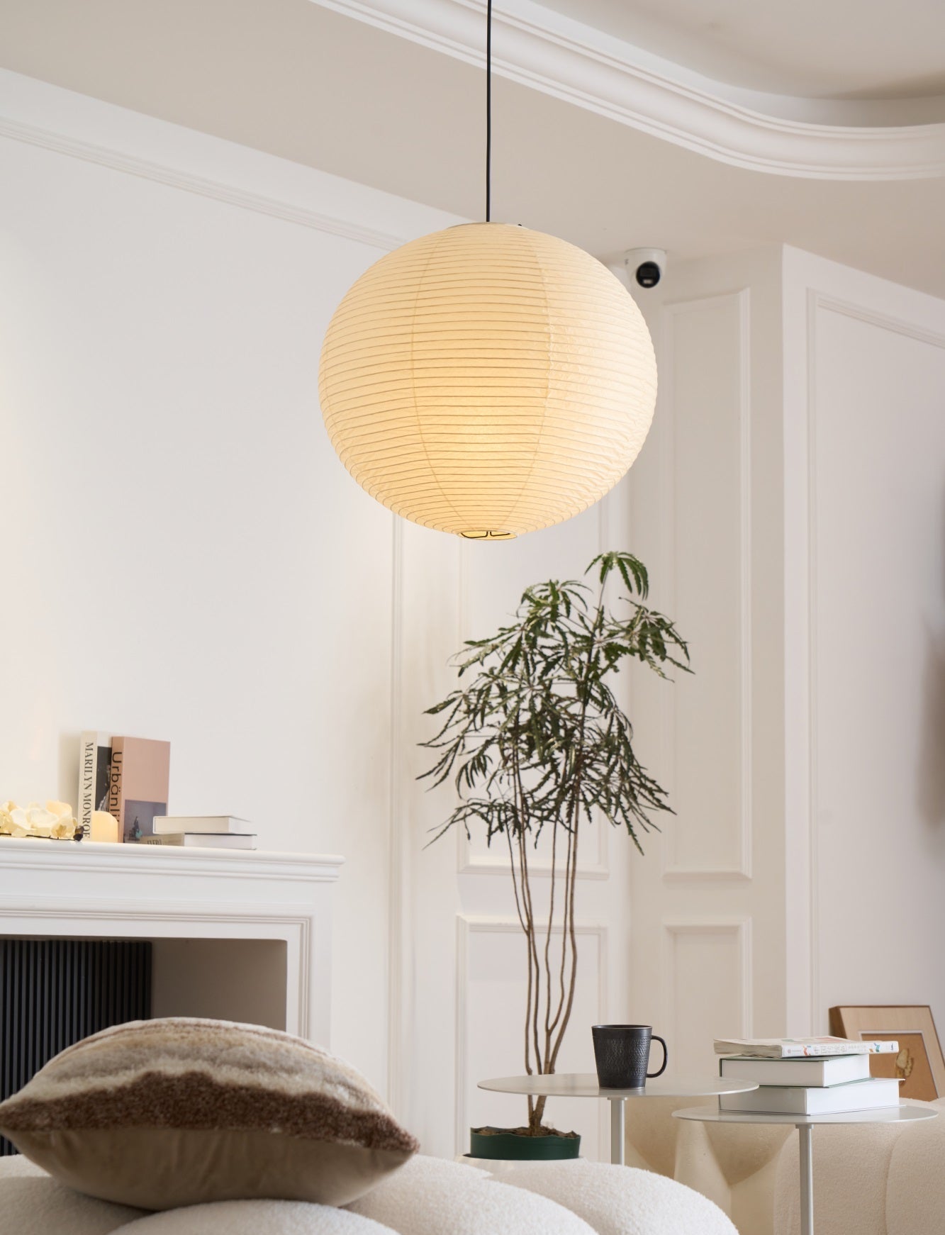 Japanse Mulberry Paper Hanglamp — Handgemaakte Washi Lampenkap Bol Sfeerverlichting | Sansoti