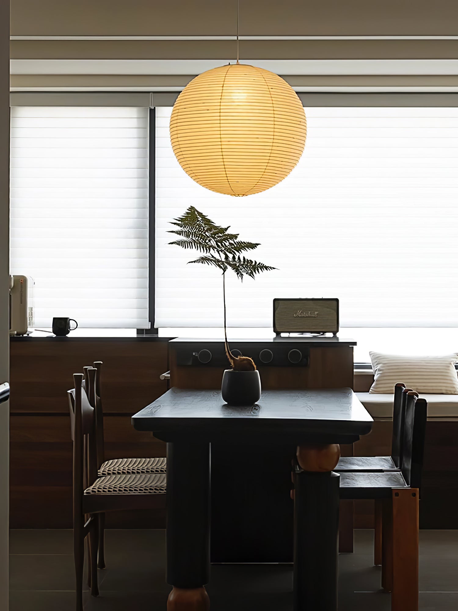 Japanse Mulberry Paper Hanglamp — Handgemaakte Washi Lampenkap Bol Sfeerverlichting | Sansoti