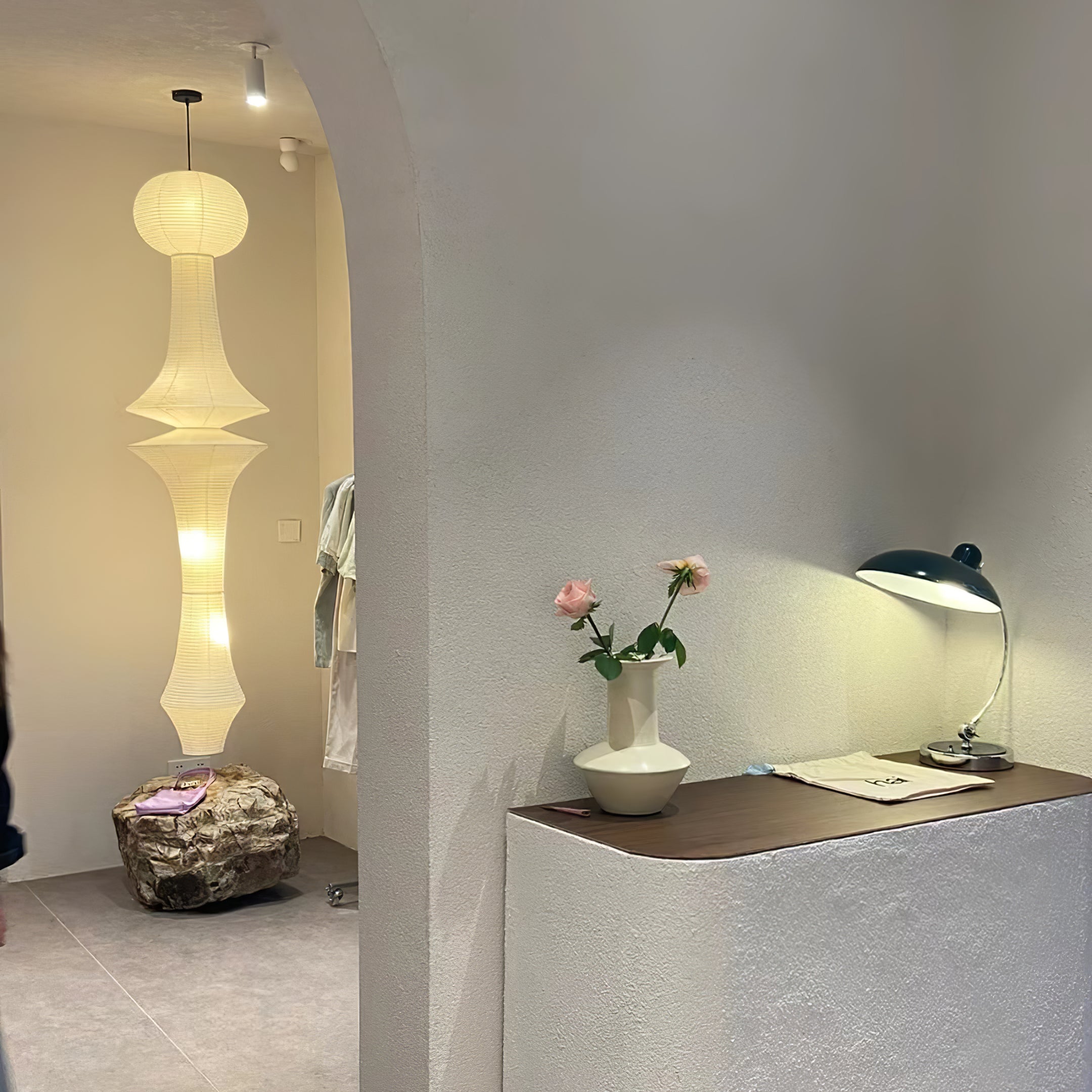 Japanse Hangende Papieren Lamp Zeven Formaten E26/E27 ø33-ø43cm 150-460cm Hoogte Mulberry Washi Moerasschors Translucide Kap Met Handgemaakt Karakter | Sansoti