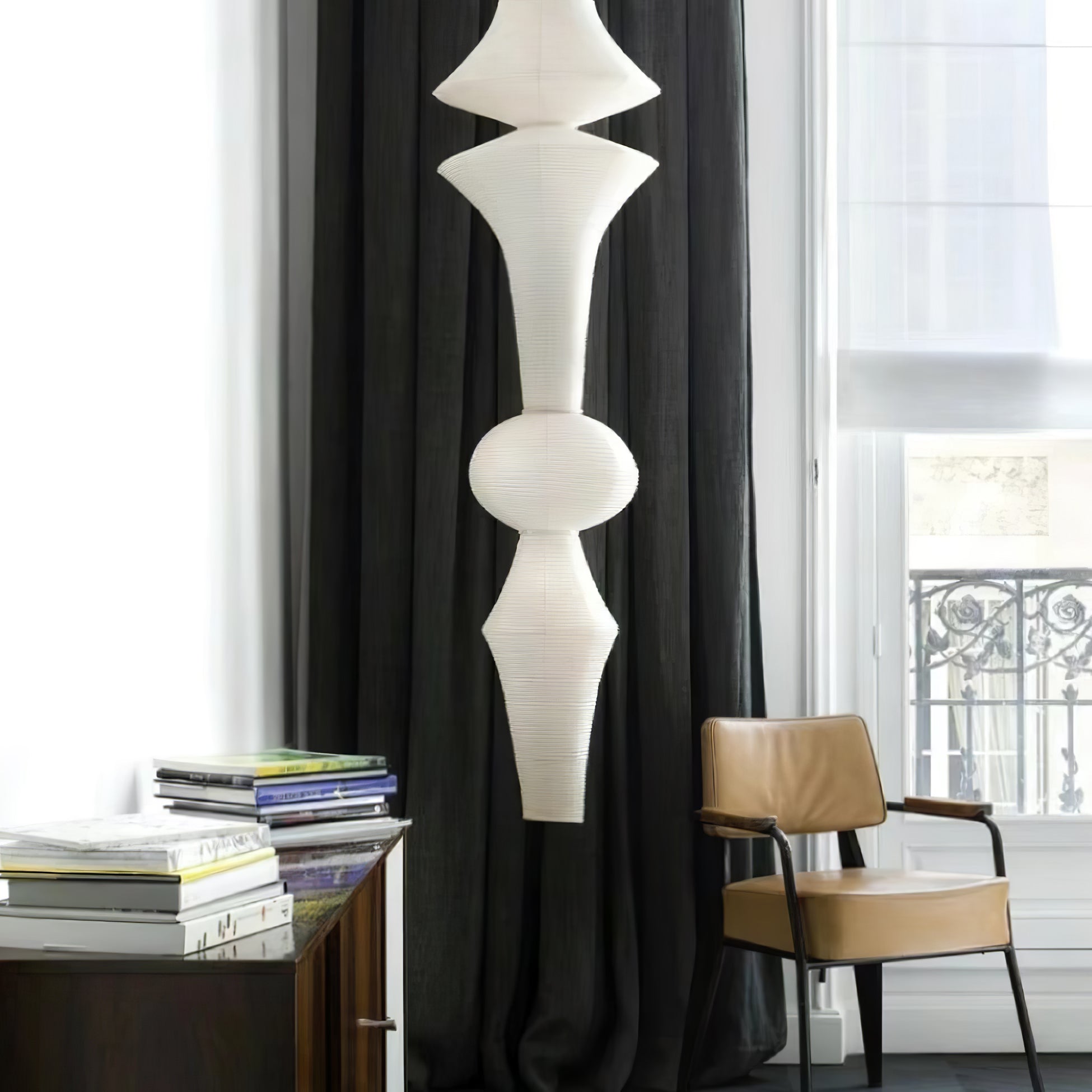 Japanse Hangende Papieren Lamp Zeven Formaten E26/E27 ø33-ø43cm 150-460cm Hoogte Mulberry Washi Moerasschors Translucide Kap Met Handgemaakt Karakter | Sansoti