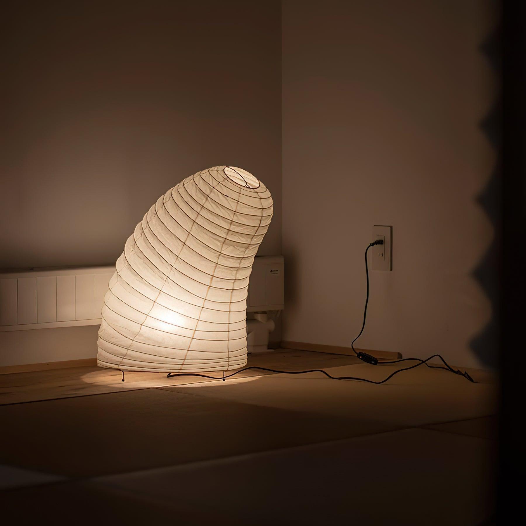 Japanse Lantaarn Tafellamp met Handgemaakt Moerbeipapier Scherm – 8 Maten – E26 Fitting – Plug & Play met 150 cm Snoer – Inspiratie 1951 Akari Lantaarns | Sansoti