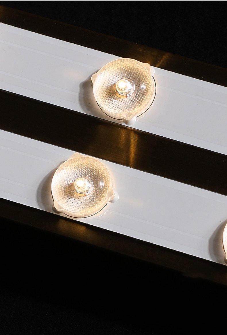 Glas-Wandleuchte aus messingfarbenem Metall, integrierte LED 3000K-6000K, dimmbare integrierte Beleuchtung, Wohnzimmer | Sansoti
