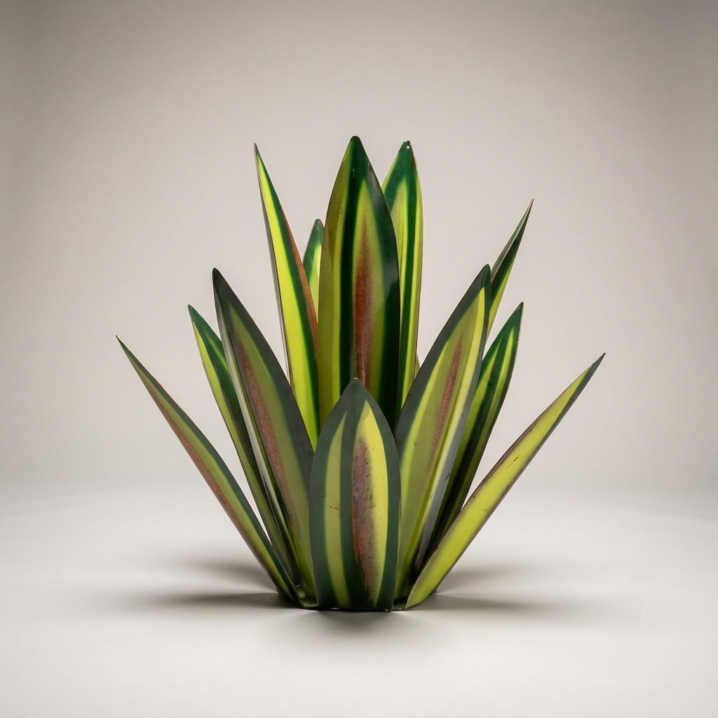 Tuinornament Metaal Agave Waterdicht Zonne-energie LED Klein Groot Groen Blauw Rood Terras Tuin Decoratie Kunstplant Geen Onderhoud Handgemaakt | Sansoti