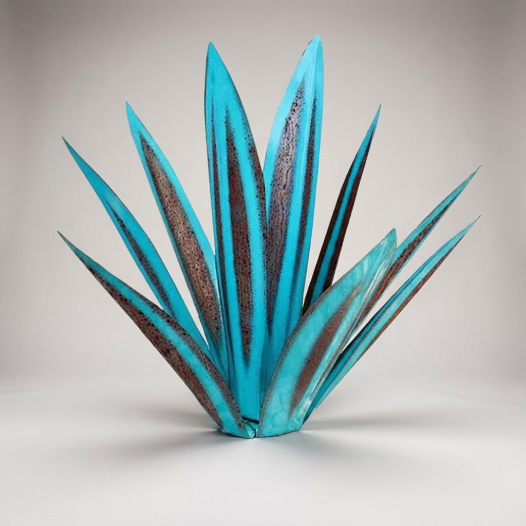 Tuinornament Metaal Agave Waterdicht Zonne-energie LED Klein Groot Groen Blauw Rood Terras Tuin Decoratie Kunstplant Geen Onderhoud Handgemaakt | Sansoti