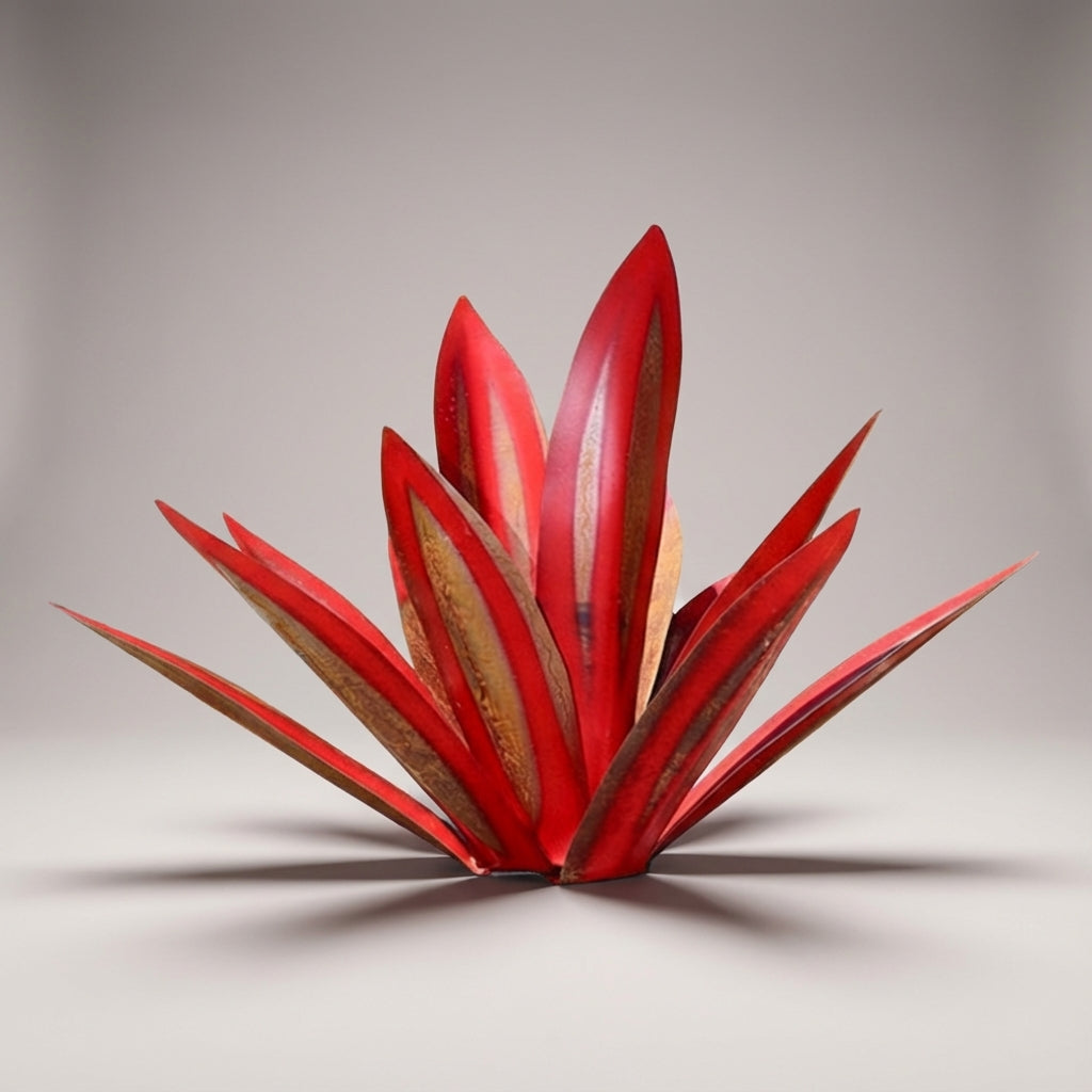 Tuinornament Metaal Agave Waterdicht Zonne-energie LED Klein Groot Groen Blauw Rood Terras Tuin Decoratie Kunstplant Geen Onderhoud Handgemaakt | Sansoti