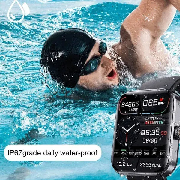 Slimme Multifunctionele Sporthorloge met Hartslagmeter en Slaaptracking - Zwart/Roze - Waterdicht Fitness Horloge voor Actieve Levensstijl | Sansoti