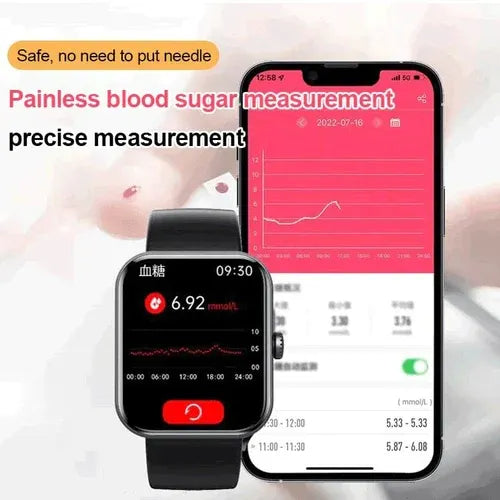 Slimme Multifunctionele Sporthorloge met Hartslagmeter en Slaaptracking - Zwart/Roze - Waterdicht Fitness Horloge voor Actieve Levensstijl | Sansoti