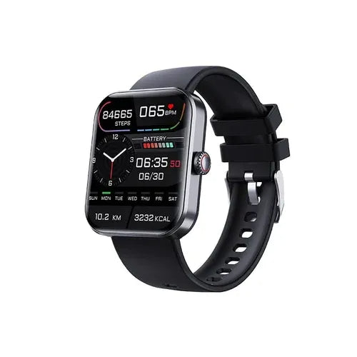 Slimme Multifunctionele Sporthorloge met Hartslagmeter en Slaaptracking - Zwart/Roze - Waterdicht Fitness Horloge voor Actieve Levensstijl | Sansoti