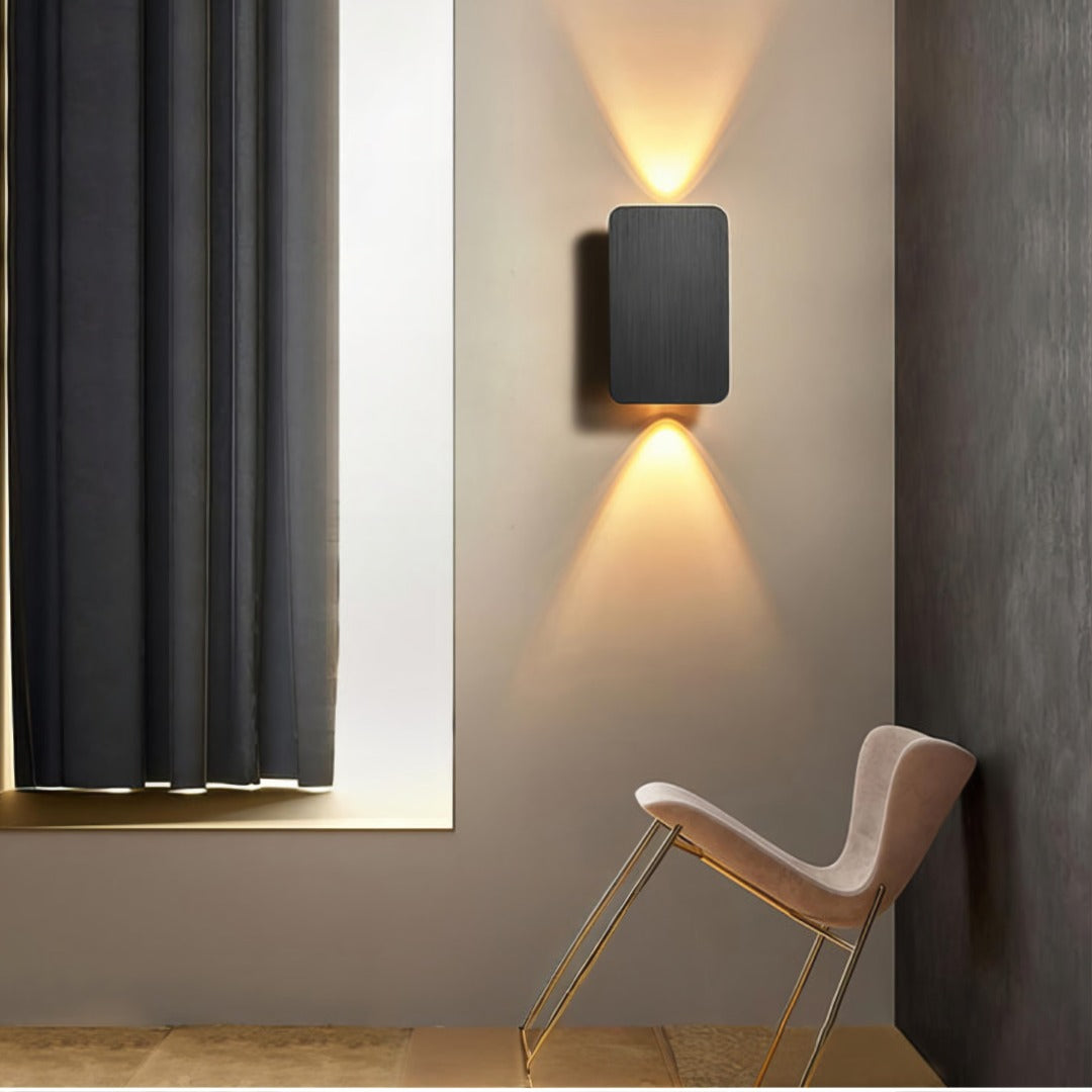 Wandlamp LED Houtlook Sfeerlicht Modern Design Slaapkamer Hal Woonkamer Accentverlichting Warm Licht | Sansoti
