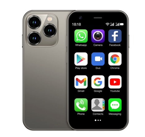 Kompaktes Mini-Smartphone, 3 Zoll, Android, Dual-SIM, WLAN, GPS, Taschenhandy, Reisehandy, Ersatzhandy, Kommunikation | Sansoti