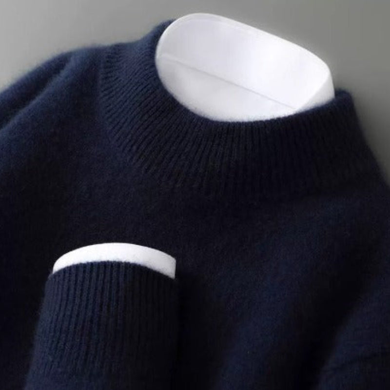Luxe Kasjmieren Trui met Opstaande Kraag - Tijdloze Elegante Bovenkleding voor Dames en Heren Winter | Sansoti