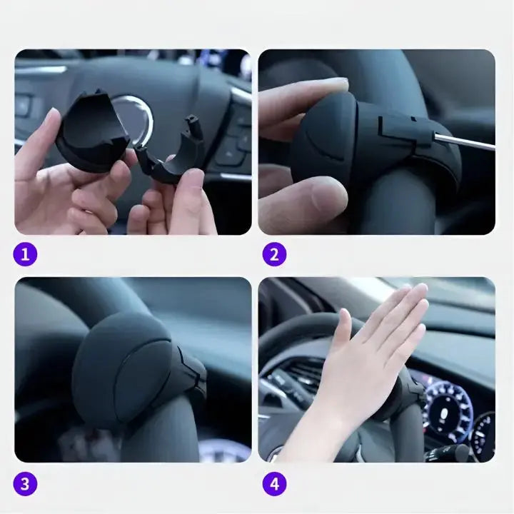 Stuurknop voor Auto - Draaigreep met Comfortabele Grip voor Eenhandig Sturen en Eenvoudig Parkeren | Sansoti