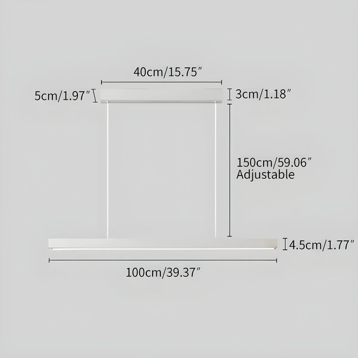 Lineare LED-Hängeleuchte Aluminium Schwarz Kochinsel Esstisch Büro Modern Deckenleuchte Minimalistische Hängeleuchte | Restfield