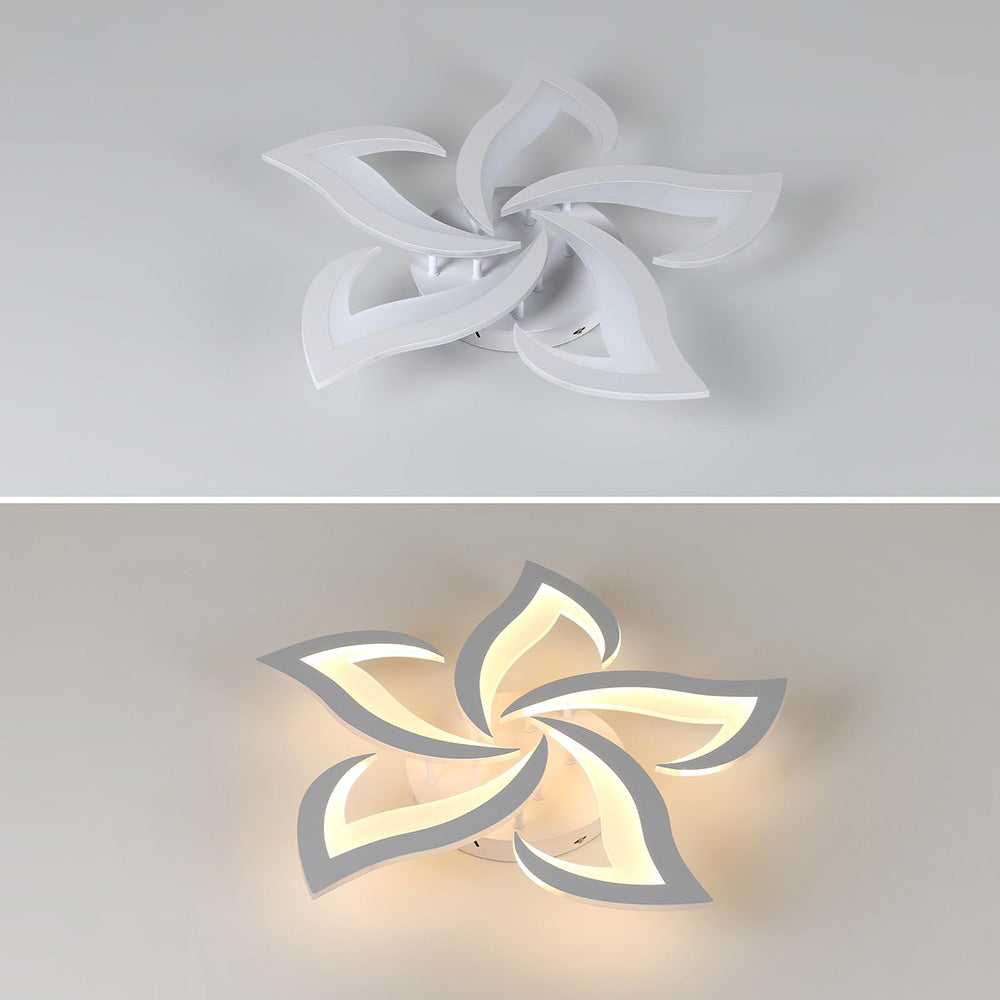 Lovela Flower Deckenleuchte LED 3200 Lumen Schwarz Wohnzimmer Schlafzimmer Design Deckenleuchte modern | Restfield