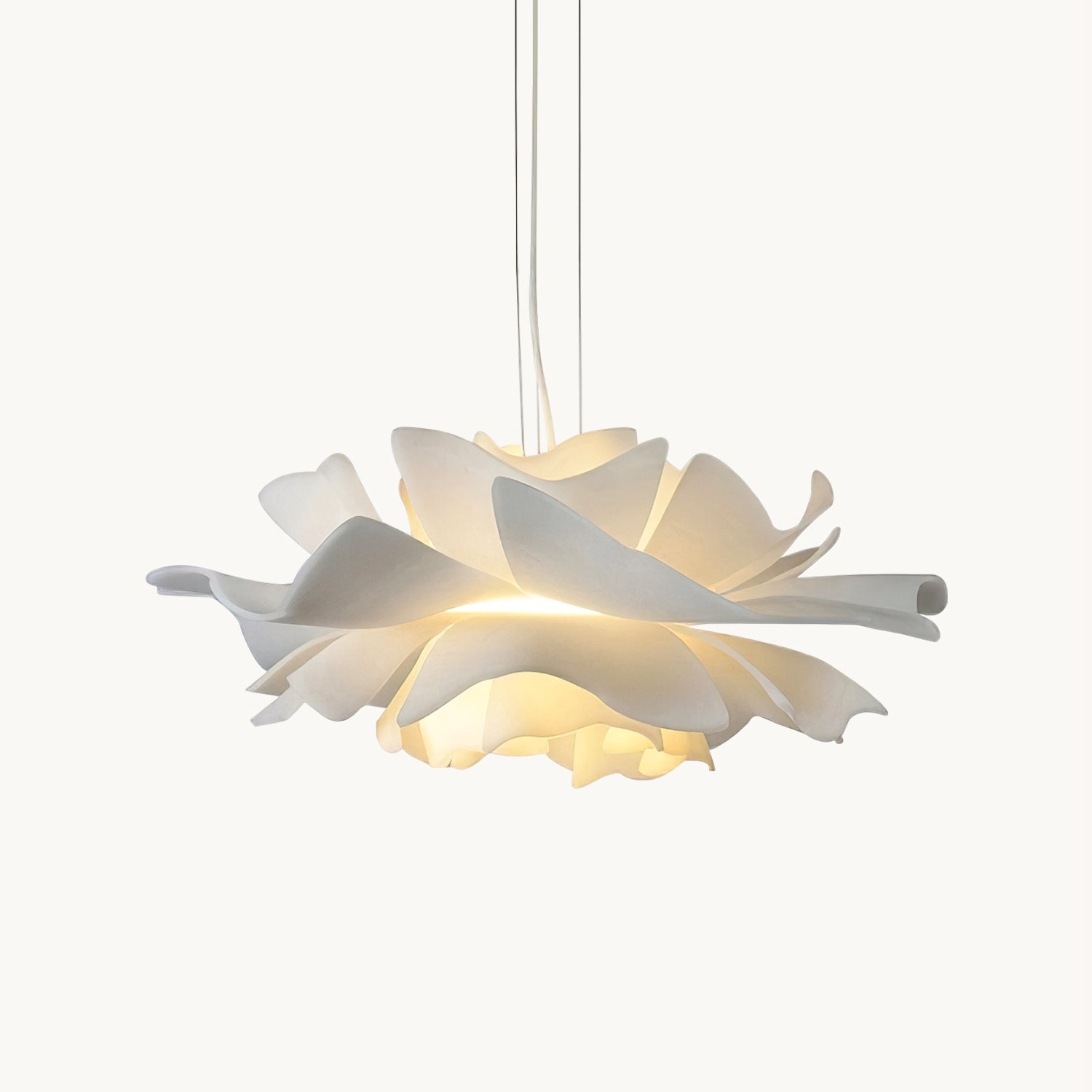 Lotus Hanglamp Wit Acryl Bloemblaadjes Nordic Design Modern Interieur Eettafel Woonkamer Scandinavisch Minimalistisch | Sansoti