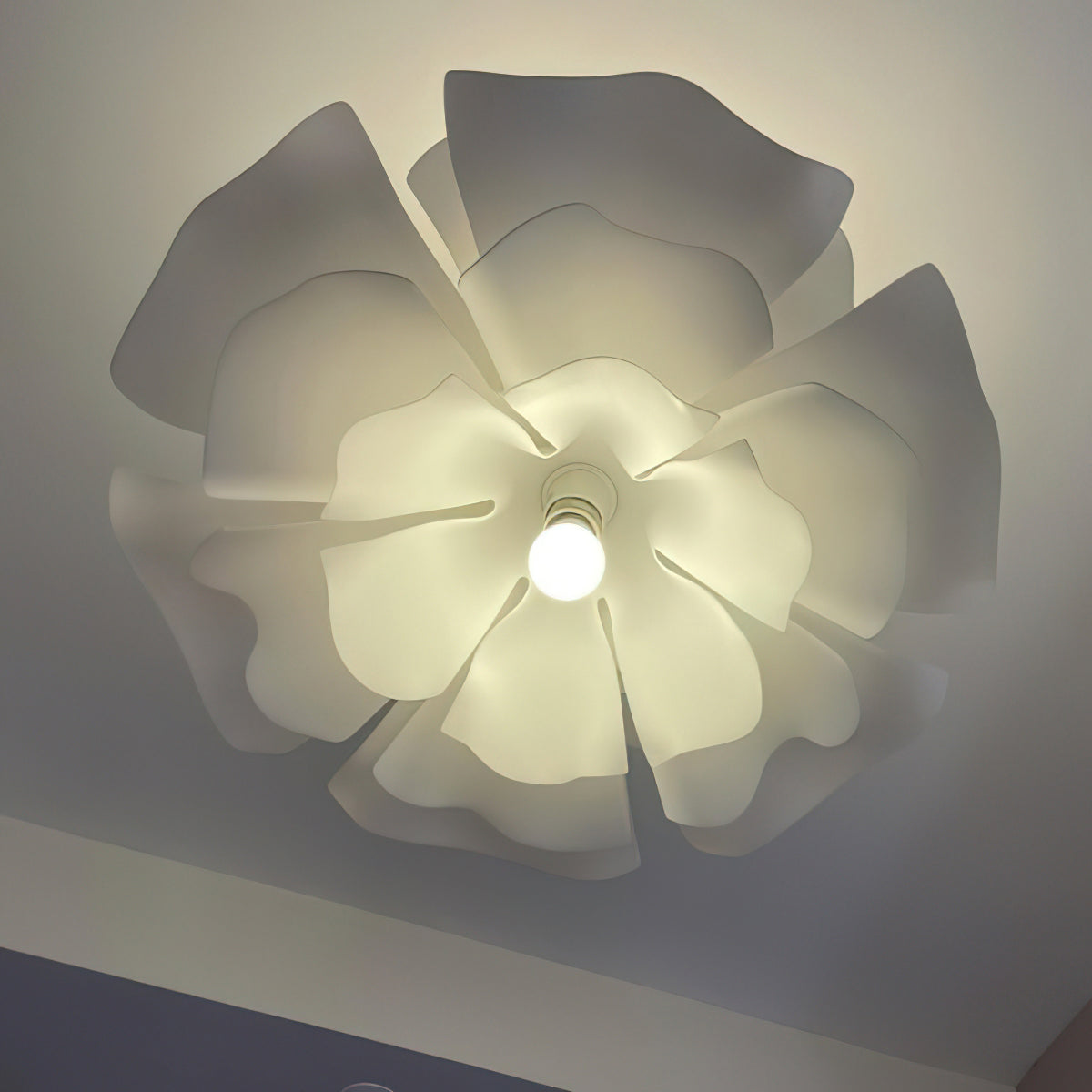 Lotus Hanglamp Wit Acryl Bloemblaadjes Nordic Design Modern Interieur Eettafel Woonkamer Scandinavisch Minimalistisch | Sansoti