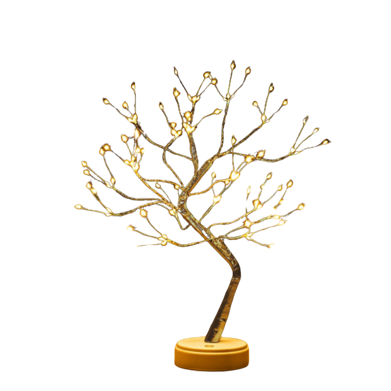 Bonsai Tree Table Lamp with LED Lighting Warm Atmospheric Decorative Tree Lamp USB or Battery Mood Light for Christmas Decoration Living Room | Sansoti