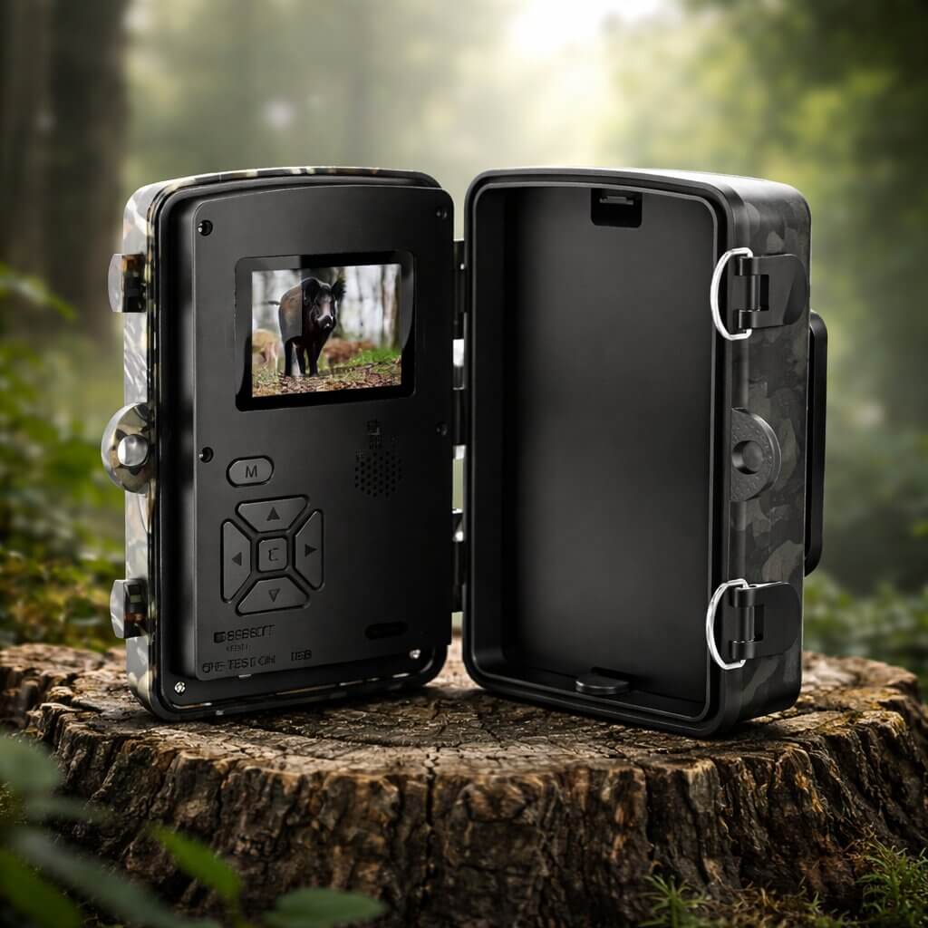 Wildcamera met Bewegingsmelder Nachtzicht IP66 Waterdicht voor Foto en Video Outdoor Dieren Natuur Tuin | Sansoti