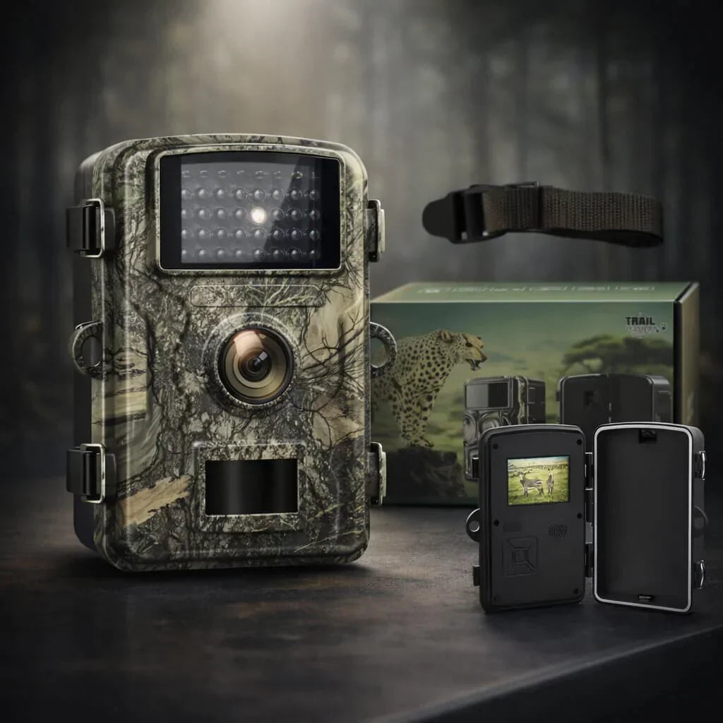 Wildcamera met Bewegingsmelder Nachtzicht IP66 Waterdicht voor Foto en Video Outdoor Dieren Natuur Tuin | Sansoti