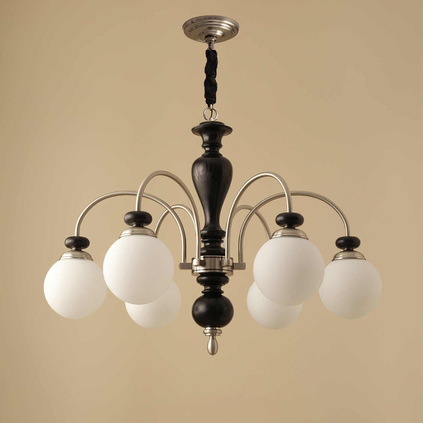 Hanglamp Industrieel 8 Armen Walnootkleur Goud Woonkamer Eetkamer Spinlamp Vintage Pendellamp Plafondlamp Verstelbaar | Sansoti
