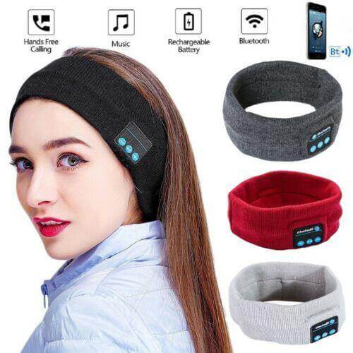 Knitted Sports Headband with Wireless Audio, Winter Headband for Running and Outdoor Activities, Soft Headphones | Sansoti