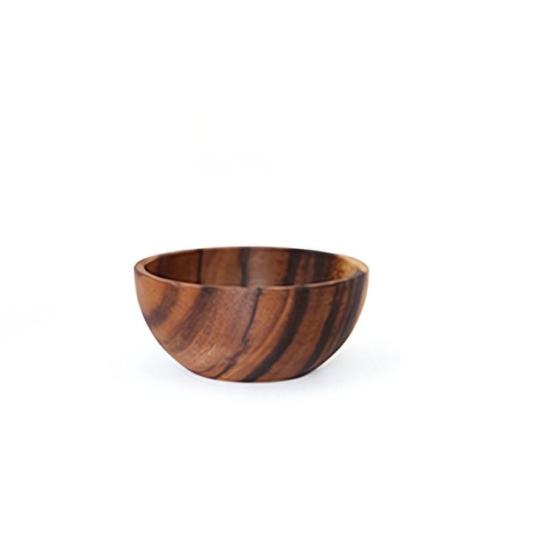 Set de saladiers et de corbeilles à fruits ronds en bambou et bois naturel, de différentes tailles, durable, pour la cuisine | Sansoti