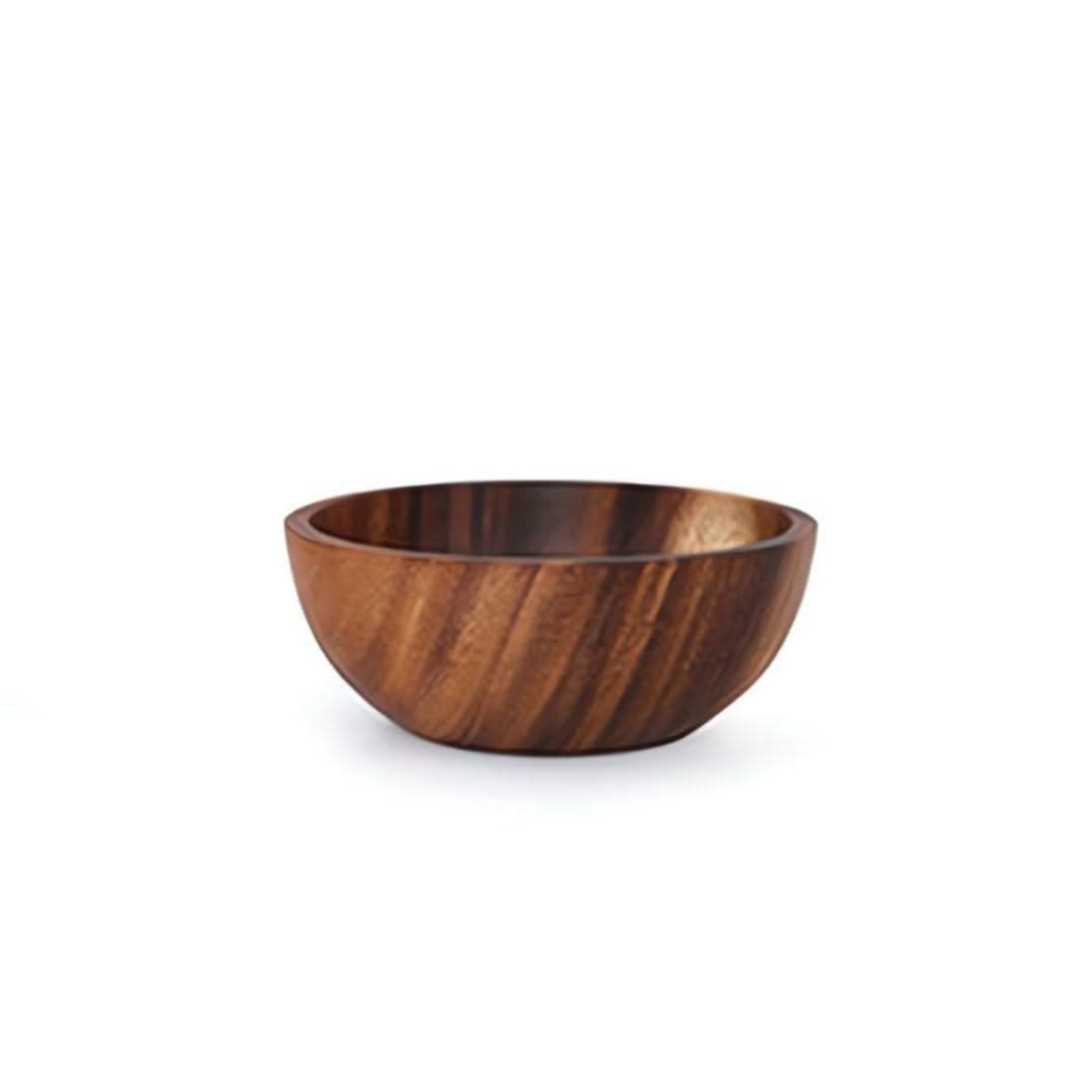 Set de saladiers et de corbeilles à fruits ronds en bambou et bois naturel, de différentes tailles, durable, pour la cuisine | Sansoti