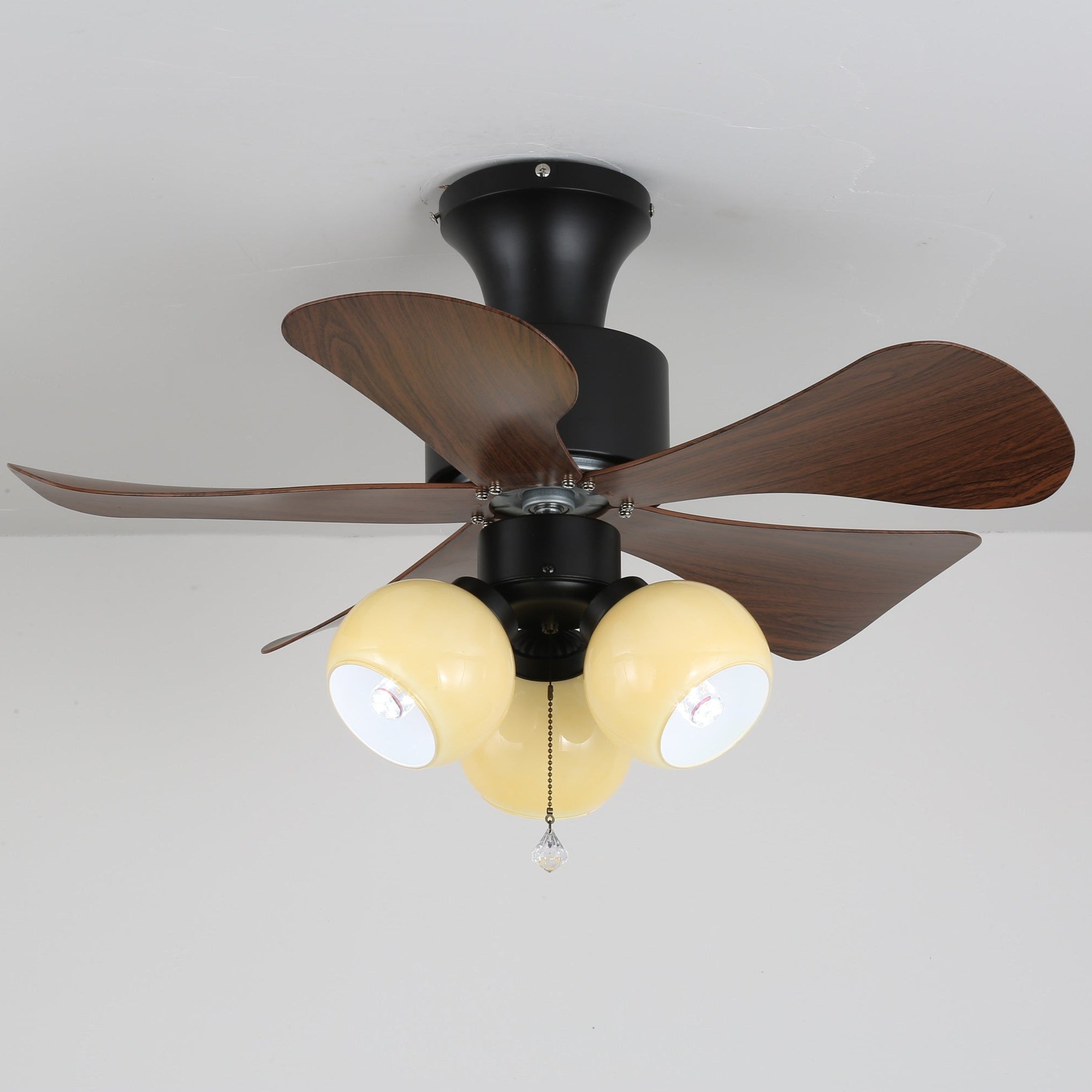 Lunara Vintage Plafondventilator Ø80cm met Verlichting en Afstandsbediening | Sansoti