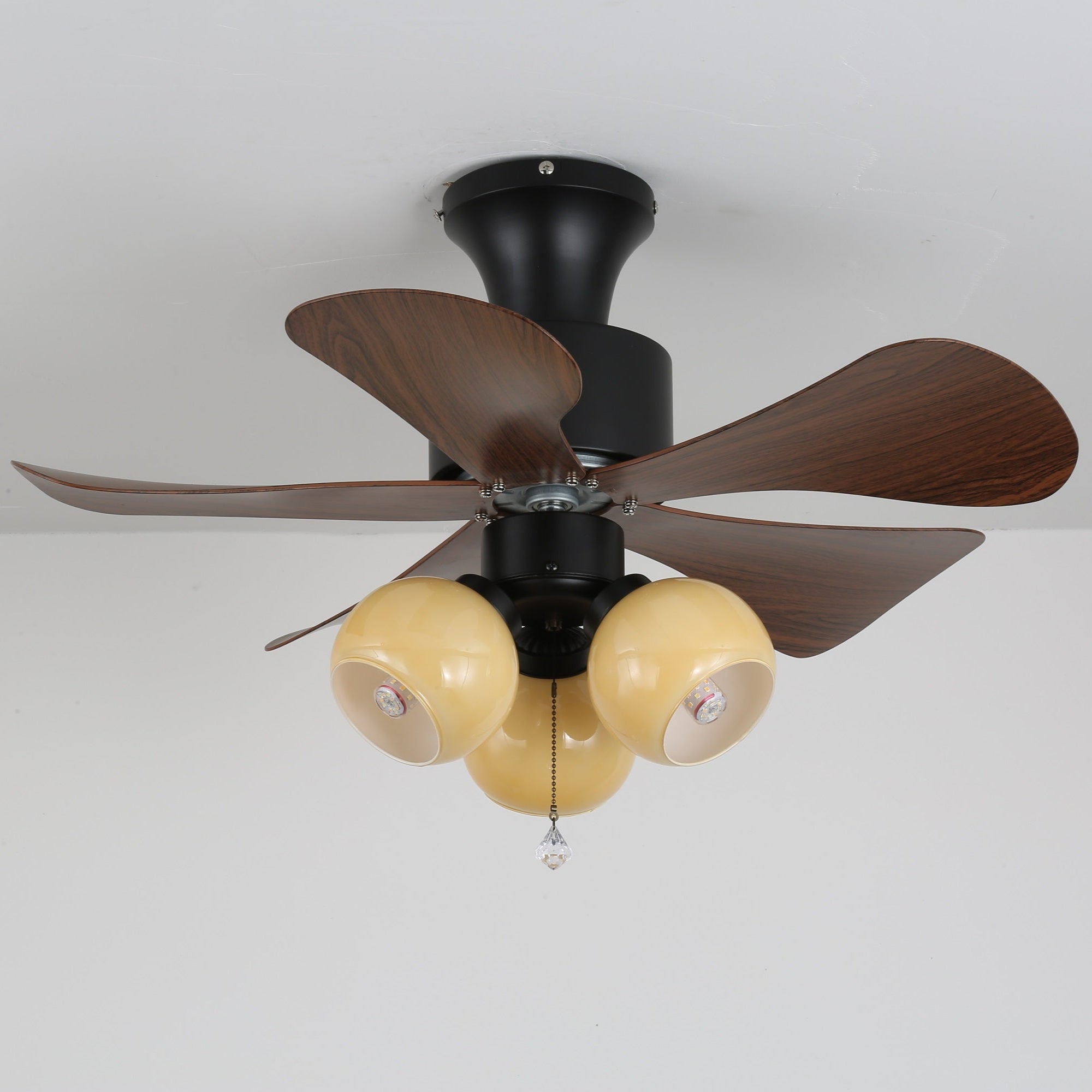 Lunara Vintage Plafondventilator Ø80cm met Verlichting en Afstandsbediening | Sansoti