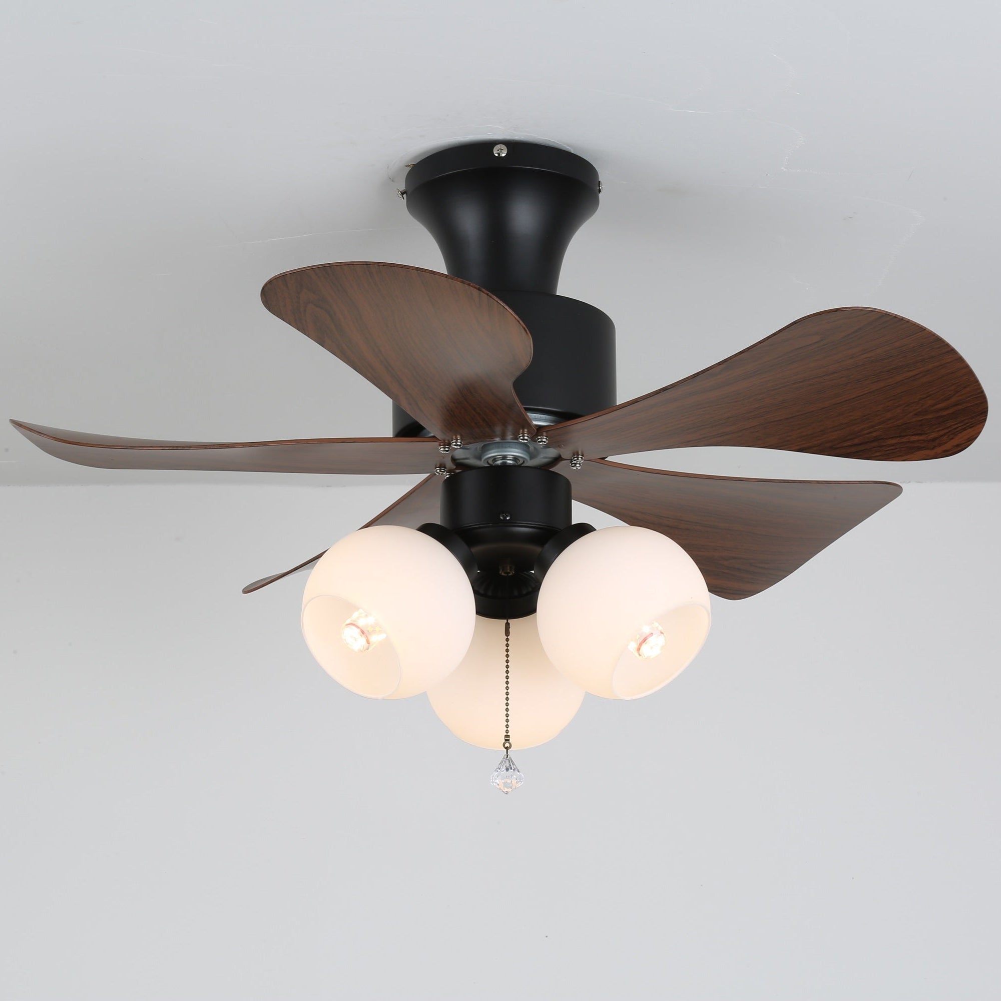 Lunara Vintage Plafondventilator Ø80cm met Verlichting en Afstandsbediening | Sansoti