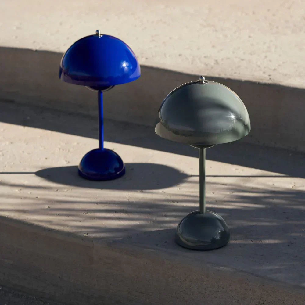 Tafellamp paddenstoel LED USB oplaadbaar draadloos nachtkastje bureau sfeerlicht interieur | Sansoti