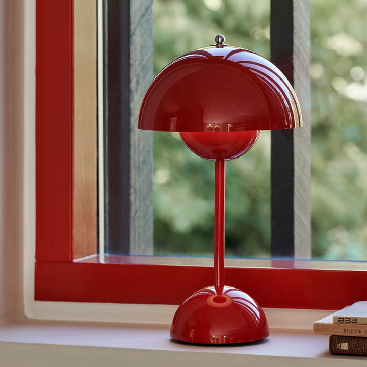 Tafellamp paddenstoel LED USB oplaadbaar draadloos nachtkastje bureau sfeerlicht interieur | Sansoti