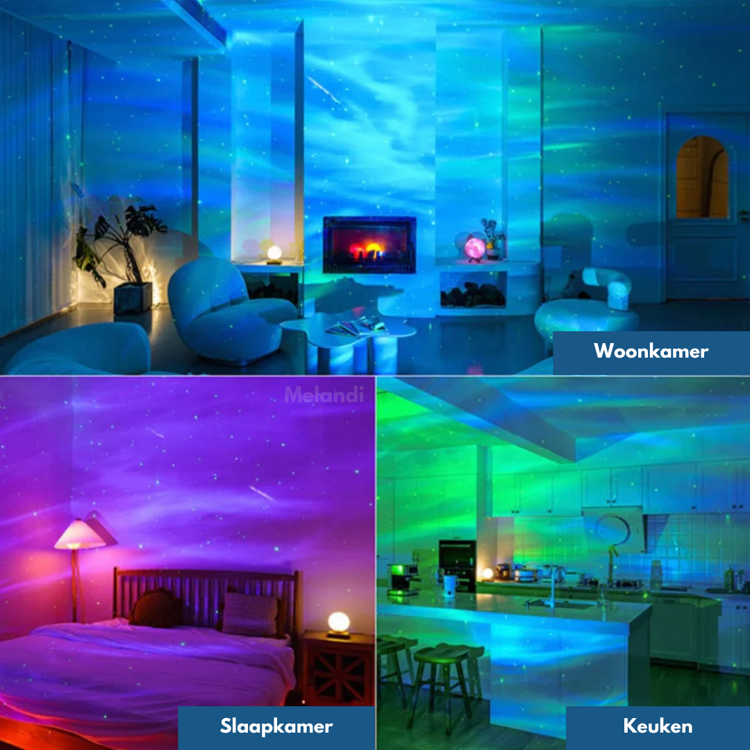 Lampe projecteur ciel étoilé avec télécommande 24 couleurs | Restfield
