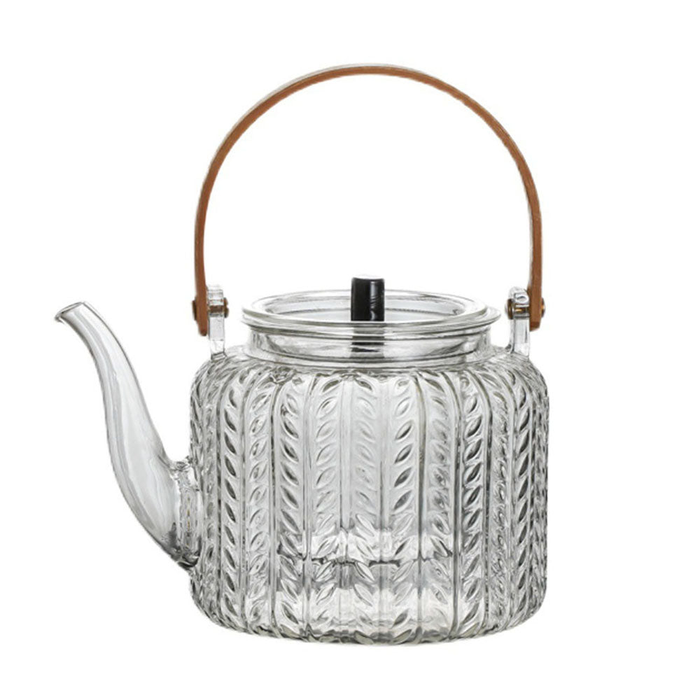 Glazen Theepot Met Infuser Hittebestendig Borosilicaat Glas 1 Liter | Sansoti