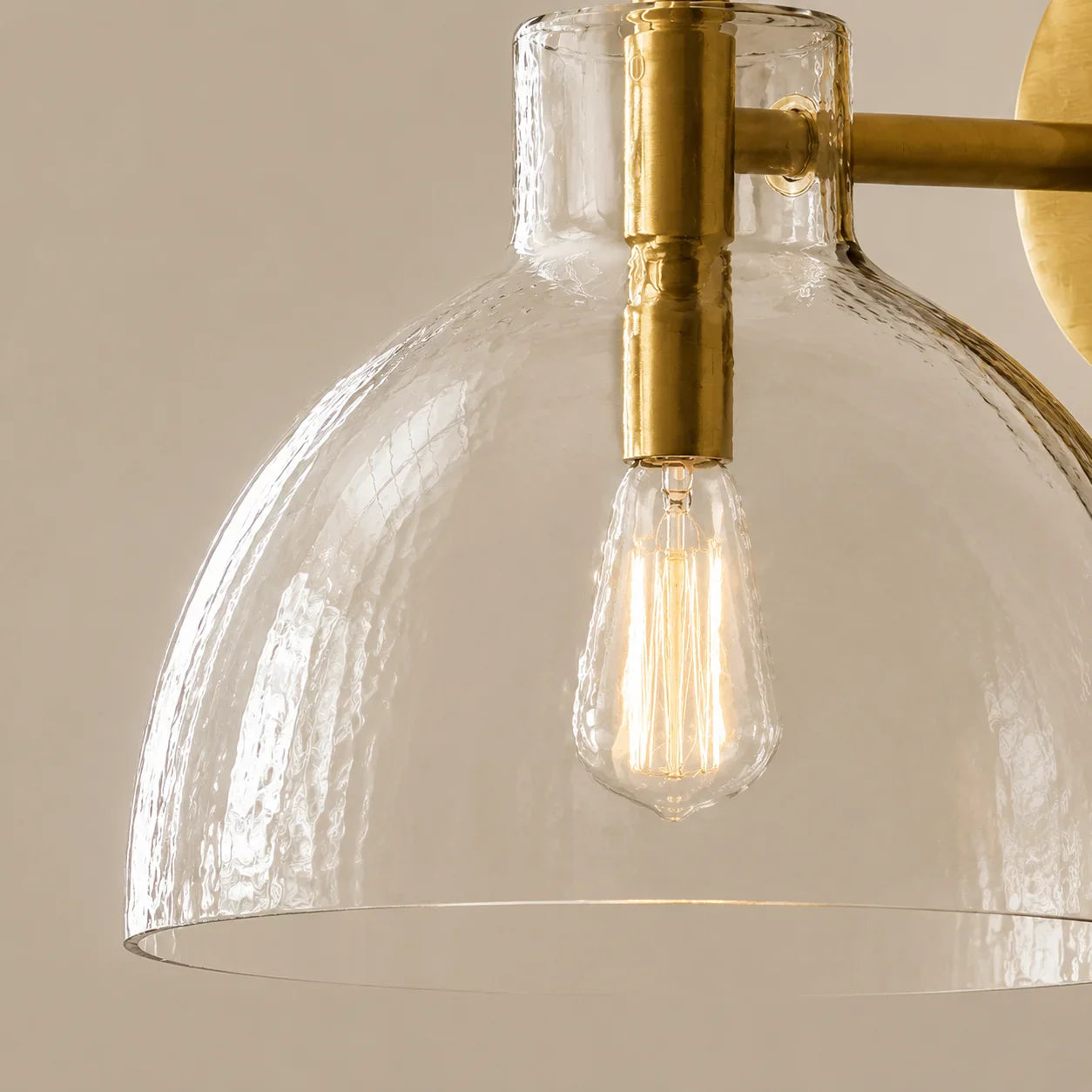 Wandlamp Gerecycled Glas Antique Brass – Minimalistische Wandverlichting voor Badkamer, Gang, Hal & Slaapkamer | Sansoti